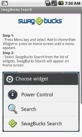 download SwagBucks Search Swidget apk